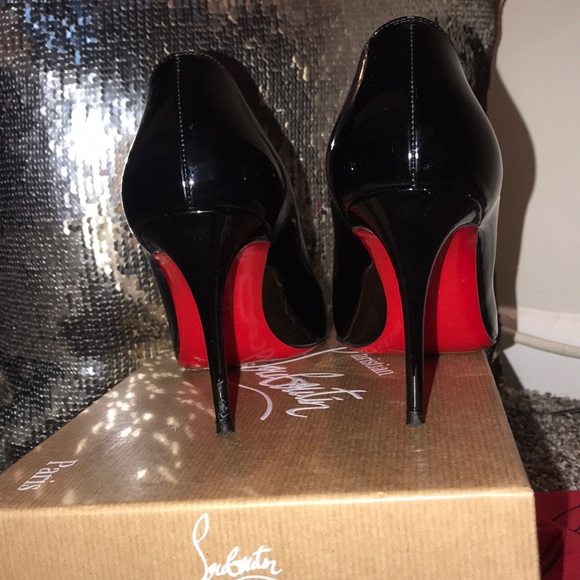 Christian Louboutin Shoes - Pigalle Follies 85 Patent Red Bottoms